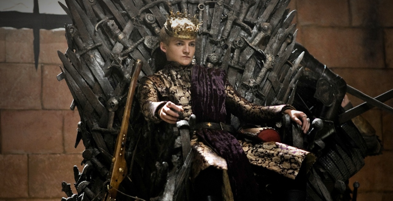 Game of Thrones Joffrey Baratheon auf dem eisernen Thron