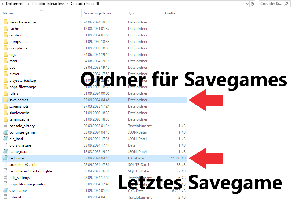 Um den Ironman-Modus zu deaktivieren, müssen wir den letzten Spielstand finden und in den Ordner „save games“ kopieren.